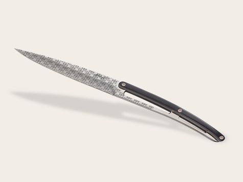 6 Deejo de table Prestige, Ebène / Géométrie